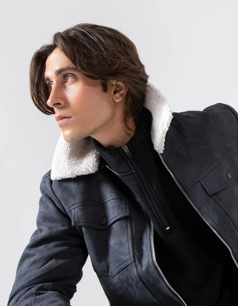 FAUX SUEDE JACKET